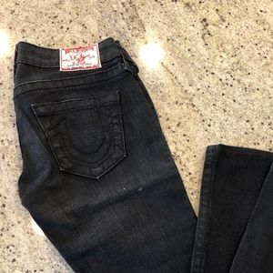 Black True Religion Straight Cut jeans
